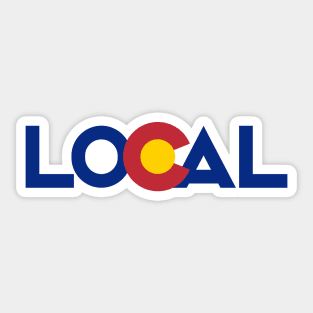 Colorado Local State Flag // Colorado Girl // I Love Colorado Sticker